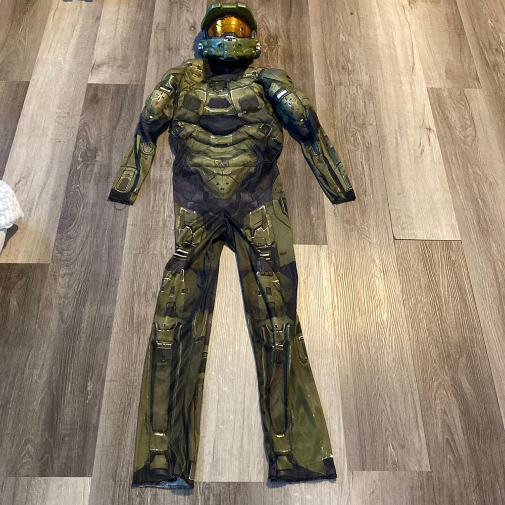 HALO Master Chief Classic kids Halloween Costume size L 10-12